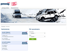 Tablet Screenshot of dystrybutorzy.pewag.pl